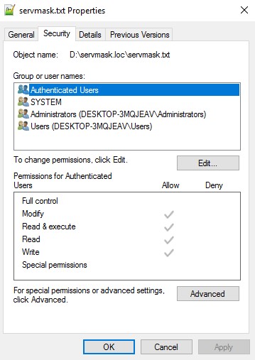 Invalid File Permissions - ServMask Helpdesk